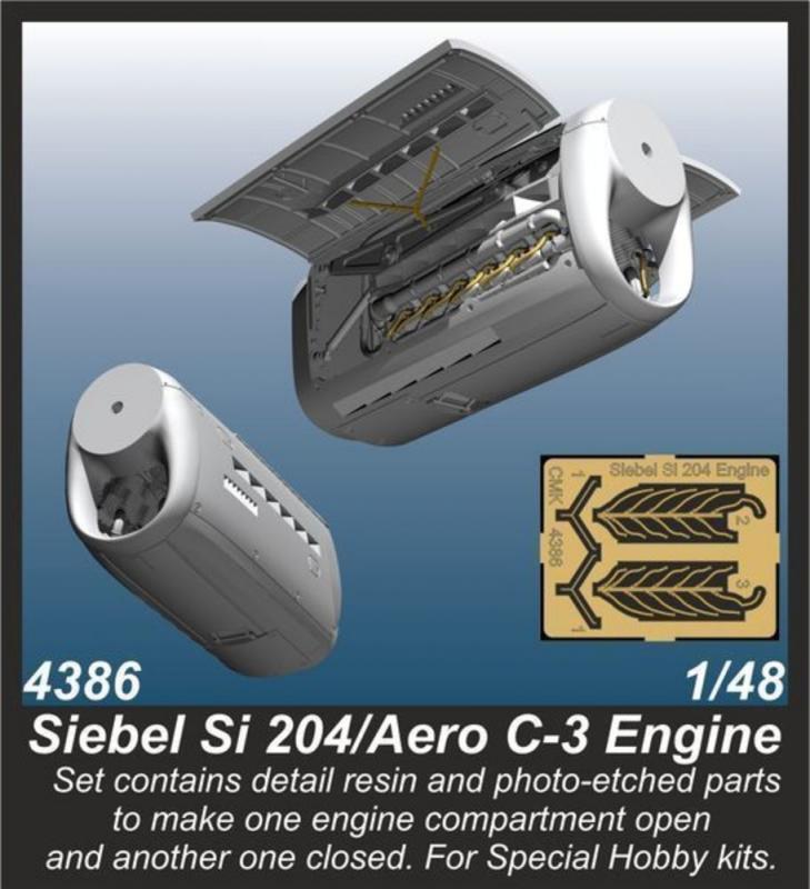 8595593127576 - CMK 129-4386 - Siebel Si 204 Aero C-3 Engine in 148 8595593127576 - CMK 129-4386 - Siebel Si 204 Aero C-3 Engine in 148