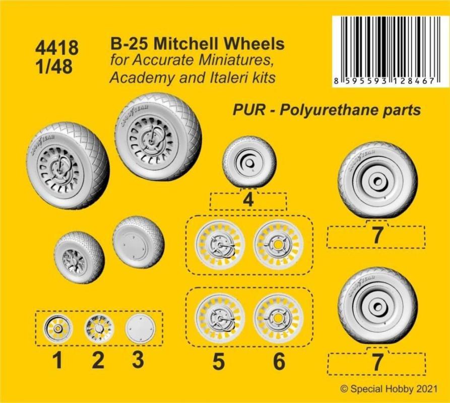 B-25 Mitchell - Wheels