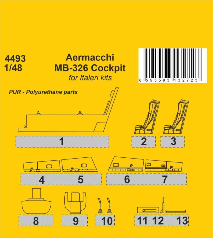 8595593132723 - Aermacchi MB-326 - Cockpit [Italeri]