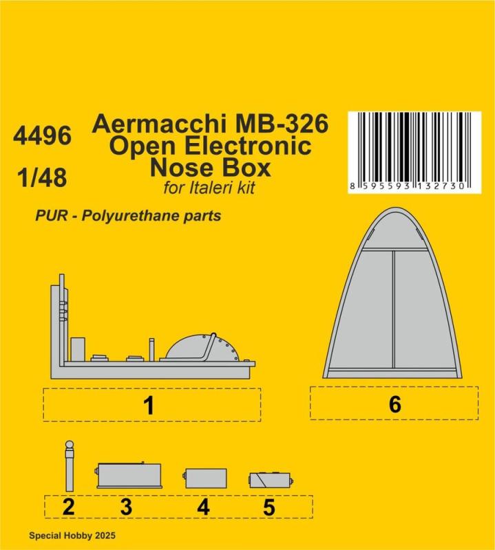 8595593132730 - Aermacchi MB-326 Open Electronic Nose Box [taleri]