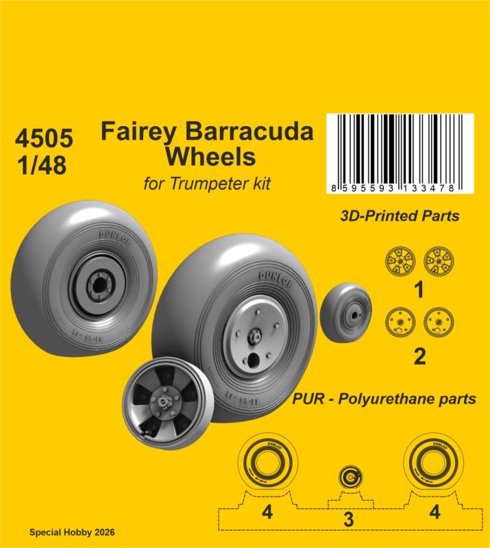 Fairey Barracuda – Wheels [Trumpeter]