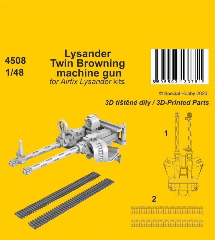 Lysander Twin Browning machine gun [Airfix]
