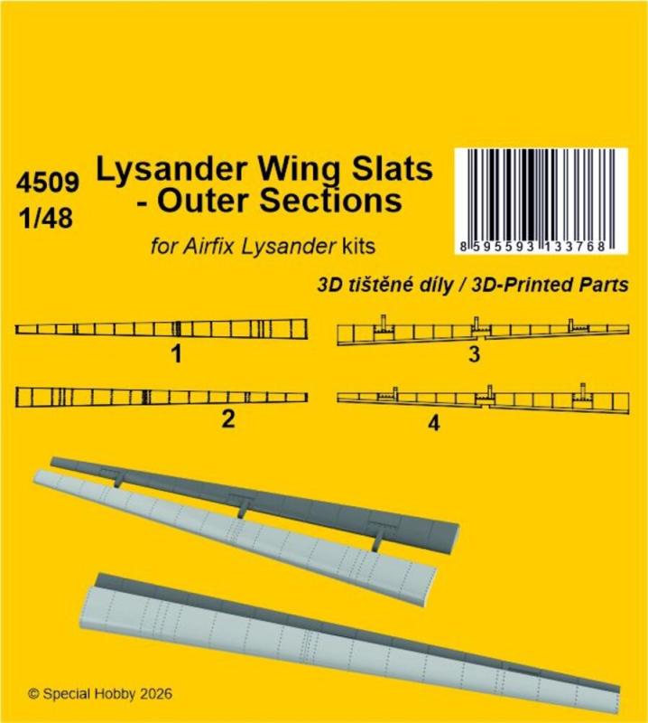 Lysander Wing Slats – Outer Sections [Airfix]
