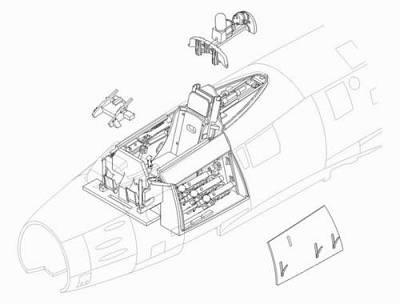 Set 48 günstig Kaufen-F-86 Sabre  - Interior set. F-86 Sabre  - Interior set <![CDATA[CMK / CMK-48 145 / 1:48]]>. 