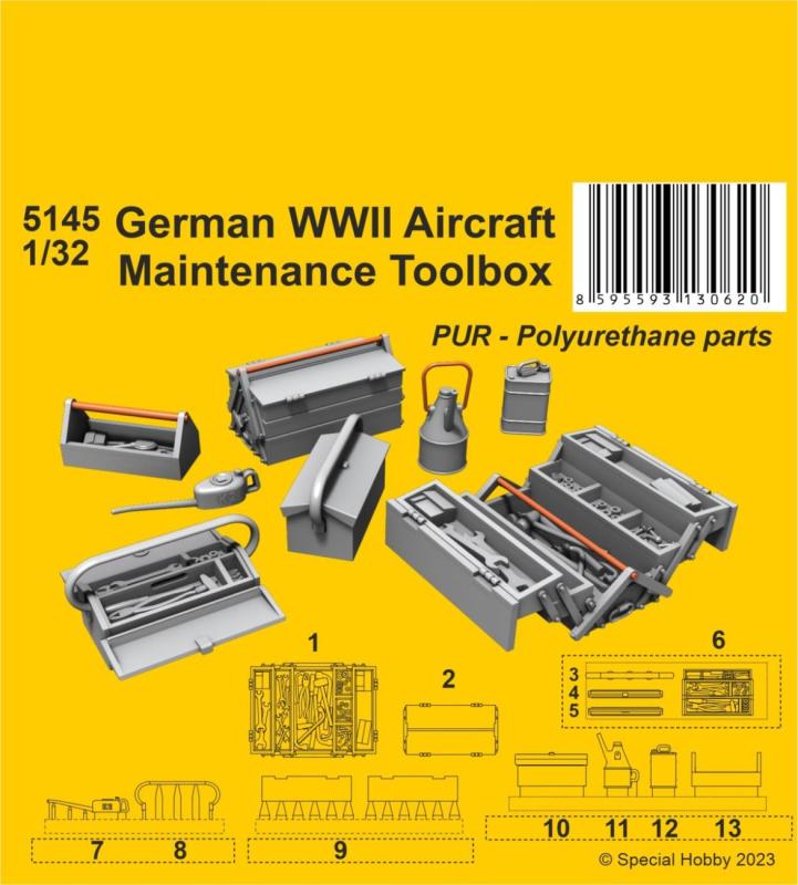 German aircraft günstig Kaufen-German WWII Aircraft Maintenance Toolbox. German WWII Aircraft Maintenance Toolbox <![CDATA[CMK / 5145 / 1:32]]>. 