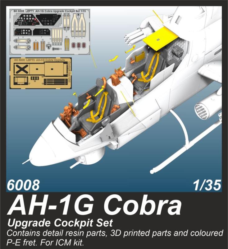 Grad A günstig Kaufen-AH-1G Cobra - Cockpit Upgrade Set [ICM]. AH-1G Cobra - Cockpit Upgrade Set [ICM] <![CDATA[CMK / 6008 / 1:35]]>. 