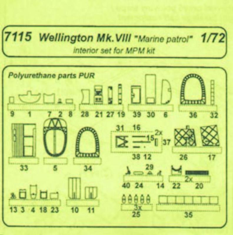 Detail in günstig Kaufen-Wellington Mk.VIII Marine Patrol Int. Resin - Detail set [MPM]. Wellington Mk.VIII Marine Patrol Int. Resin - Detail set [MPM] <![CDATA[CMK / 7115 / 1:72]]>. 