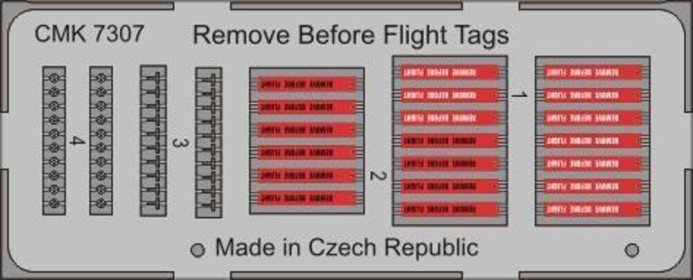 flight günstig Kaufen-Remove Before Flight Tags (20 StÃ¼ck). Remove Before Flight Tags (20 StÃ¼ck) <![CDATA[CMK / 7307 / 1:72]]>. 