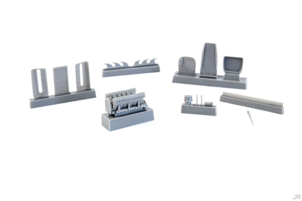 8595593126418 - Dewoitine D-520 - Engine set [Hasegawa]
