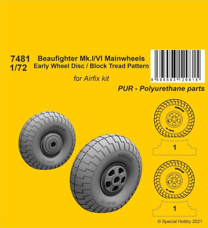 PATTERN günstig Kaufen-Beaufighter Mk.I/VI Mainwheels - Early Wheel Disk / Block Tread Pattern [Airfix]. Beaufighter Mk.I/VI Mainwheels - Early Wheel Disk / Block Tread Pattern [Airfix] <![CDATA[CMK / 7481 / 1:72]]>. 