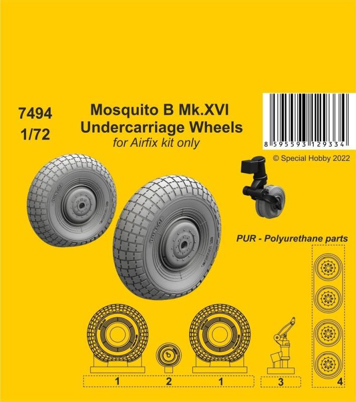 Sq 2 günstig Kaufen-Mosquito B Mk.XVI - Undercarriage Wheels [Airfix]. Mosquito B Mk.XVI - Undercarriage Wheels [Airfix] <![CDATA[CMK / 7494 / 1:72]]>. 