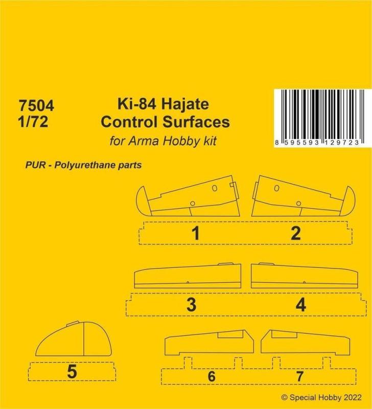 Control:Caps günstig Kaufen-Ki-84 Hajate - Control Surfaces [Arma Hobby]. Ki-84 Hajate - Control Surfaces [Arma Hobby] <![CDATA[CMK / 7504 / 1:72]]>. 