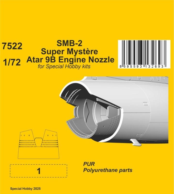 8595593132693 - SMB-2 Super Mystere - Atar 9B Engine Nozzle [Special Hobby]