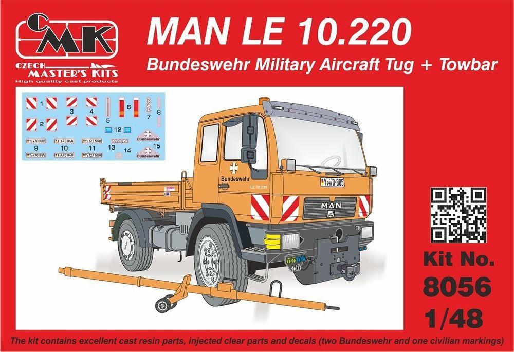 WB 80 günstig Kaufen-MAN LE 10.220 Bundeswehr Military Aircra Tug + Towbar. MAN LE 10.220 Bundeswehr Military Aircra Tug + Towbar <![CDATA[CMK / 8056 / 1:48]]>. 