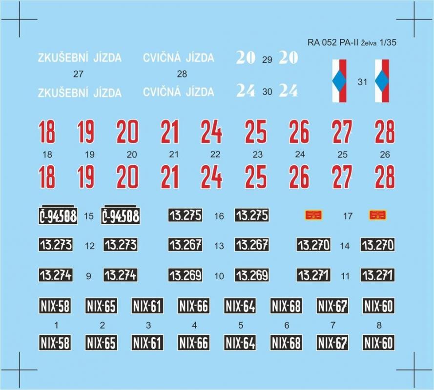 09 1  günstig Kaufen-Skoda PA-II Turtle-Decal sheet. Skoda PA-II Turtle-Decal sheet <![CDATA[CMK / B35097 / 1:35]]>. 