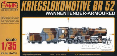Kriegslokomotive BR 52 gepanzert mit Wannentender · CMK · CMKRA