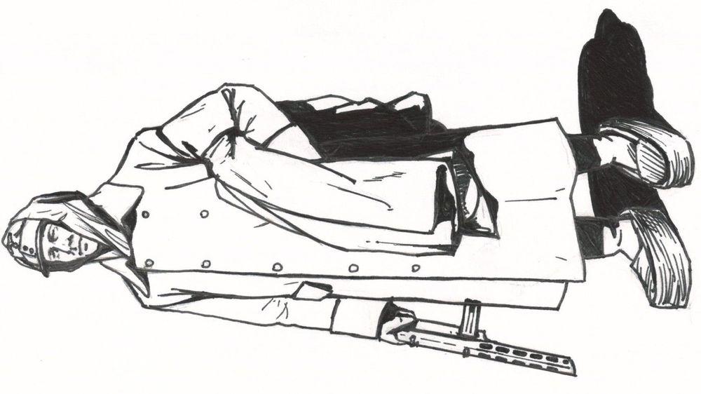 8595593119076 - Wehrmacht soldiers wPPS-41 machine gun