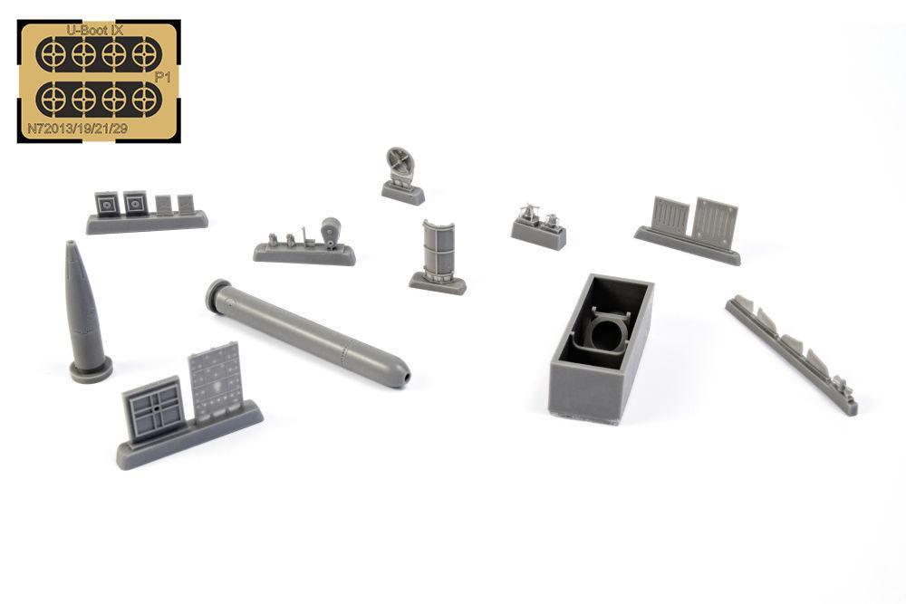 8595593126357 - CMK 129-N72019 - U-Boot IX Bow Torpedo w Loading Winch and Cartfor Revell kit in 172 8595593126357 - CMK 129-N72019 - U-Boot IX Bow Torpedo w Loading Winch and Cartfor Revell kit in 172