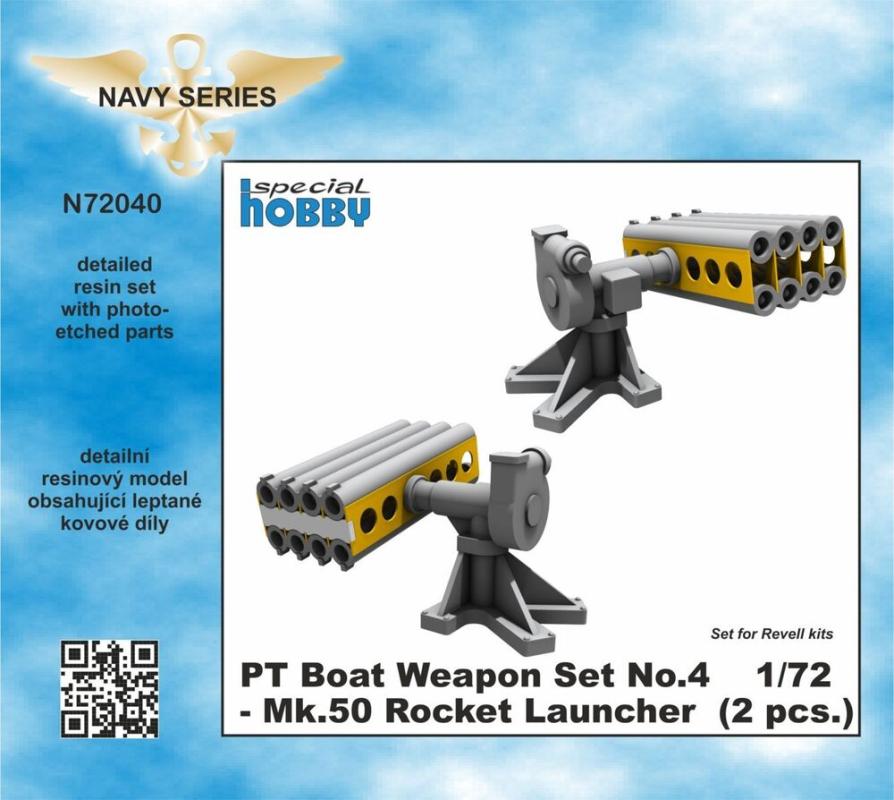 Set 72 günstig Kaufen-PT Boat Weapon Set No.4 - Mk.50 Rocket Launcher (2 pcs.). PT Boat Weapon Set No.4 - Mk.50 Rocket Launcher (2 pcs.) <![CDATA[CMK / N72040 / 1:72]]>. 