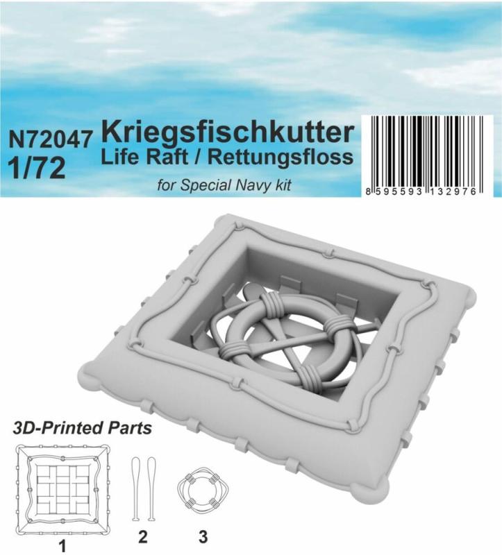 8595593132976 - Kriegsfischkutter Life Raft   Rettungsfloss