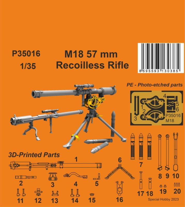 16 18 günstig Kaufen-M18 57 mm Recoilless Rifle. M18 57 mm Recoilless Rifle <![CDATA[CMK / P35016 / 1:35]]>. 