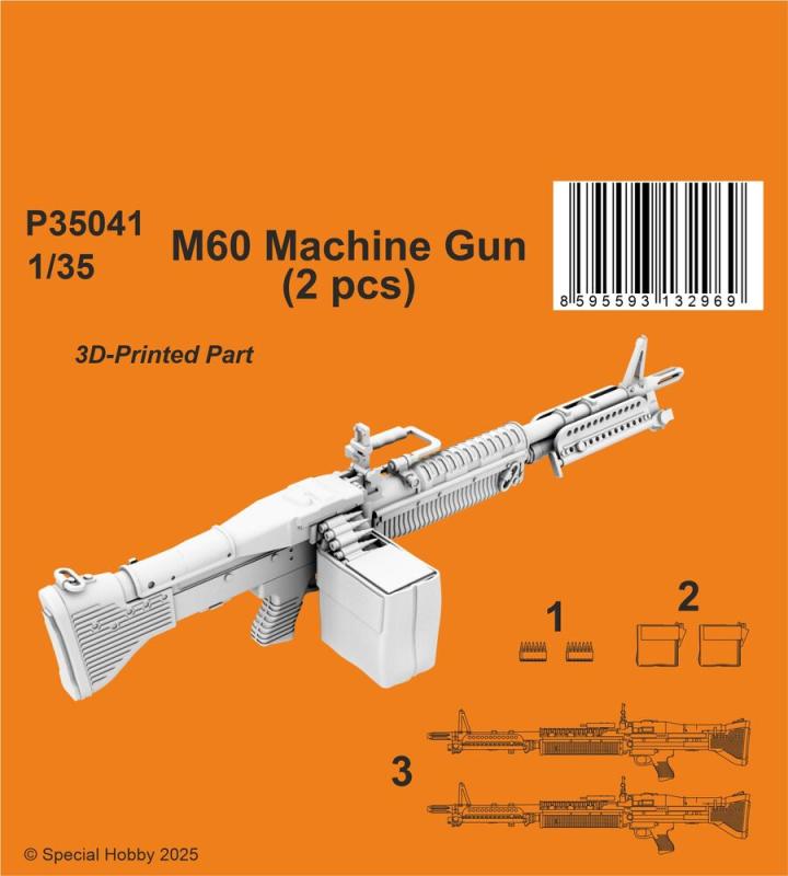 8595593132969 - M60 Machine Gun 1 35 (2 pcs)