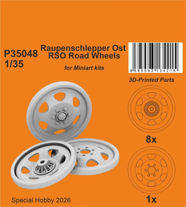 Raupenschlepper Ost RSO - Road Wheels [Miniart]