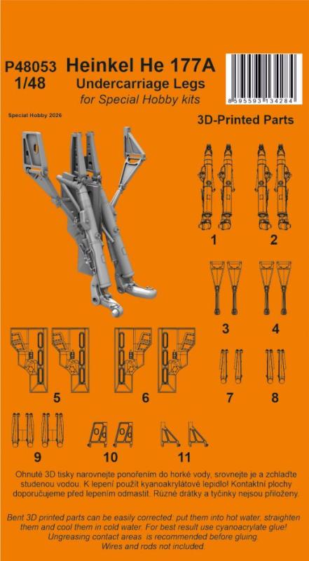 Heinkel He 177A Undercarriage Legs [Special Hobby]