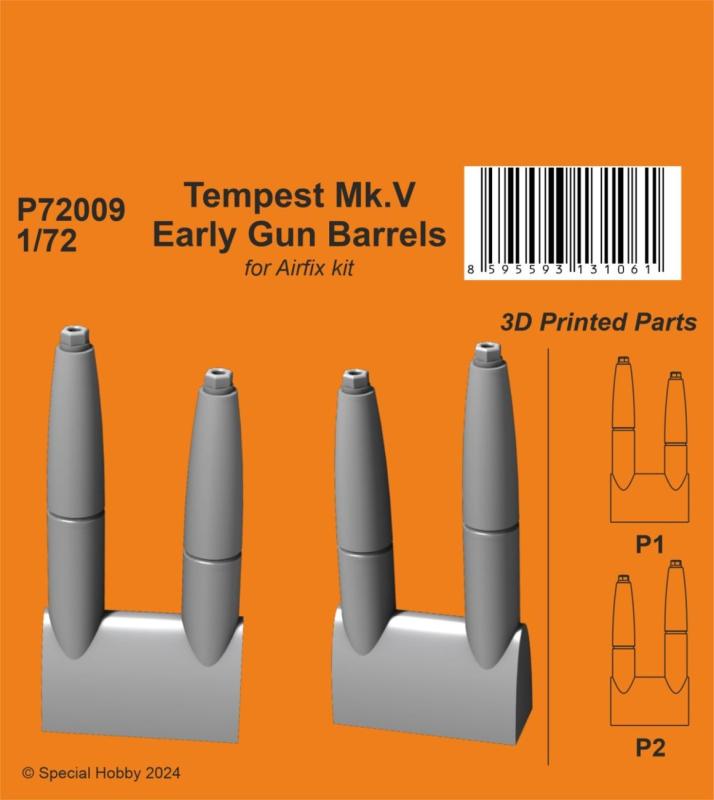 Tempest/Tyhoon günstig Kaufen-Tempest Mk.V - Early Gun Barrels. Tempest Mk.V - Early Gun Barrels <![CDATA[CMK / P72009 / 1:72]]>. 