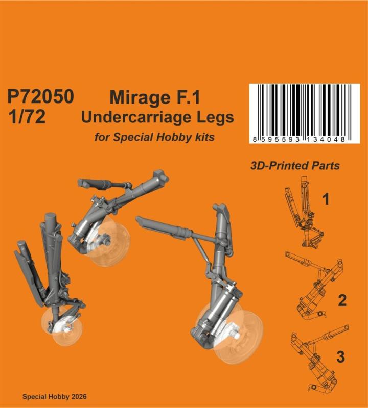 Mirage F.1 - Undercarriage Legs [Special Hobby]