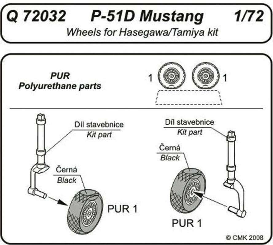 cm 1 günstig Kaufen-P-51D Mustang - Wheels. P-51D Mustang - Wheels <![CDATA[CMK / Q72032 / 1:72]]>. 