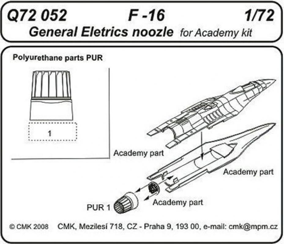 General günstig Kaufen-F-16 General Electric - Exhaust Noozle [Academy]. F-16 General Electric - Exhaust Noozle [Academy] <![CDATA[CMK / Q72052 / 1:72]]>. 