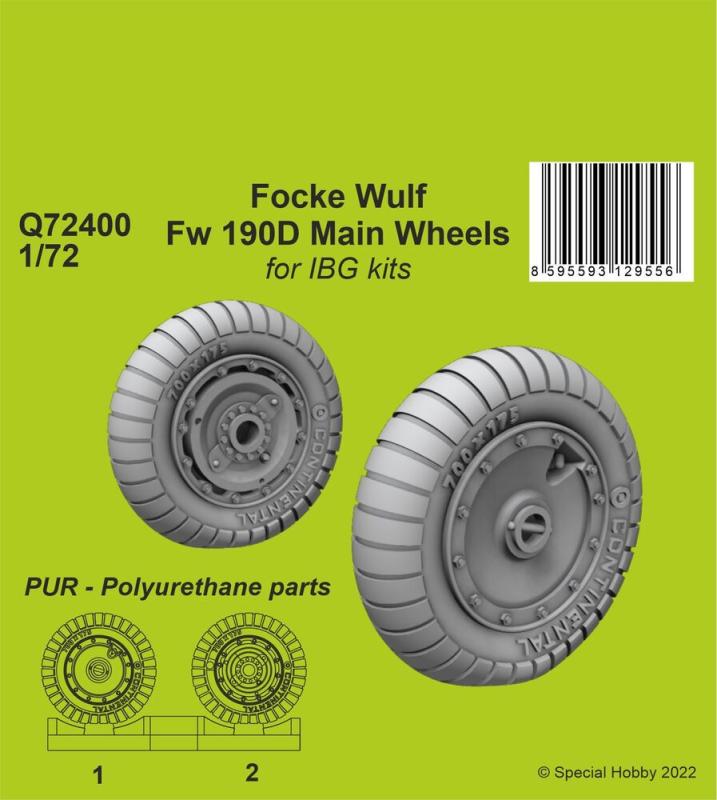 FW 190 günstig Kaufen-Focke Wulf Fw 190D-9 - Main Wheels [IBG]. Focke Wulf Fw 190D-9 - Main Wheels [IBG] <![CDATA[CMK / Q72400 / 1:72]]>. 