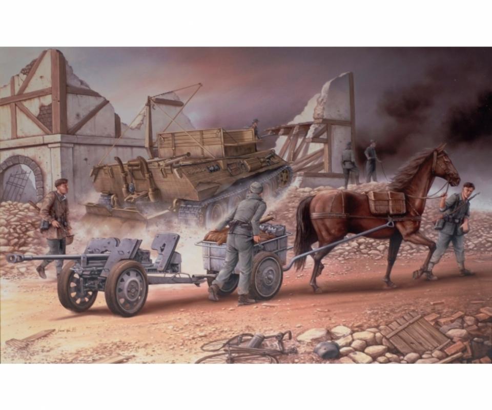 0089195860798 - Horse-Drawn 28cm sPzB41 AT Gun & JFB 0089195860798 - Horse-Drawn 28cm sPzB41 AT Gun & JFB