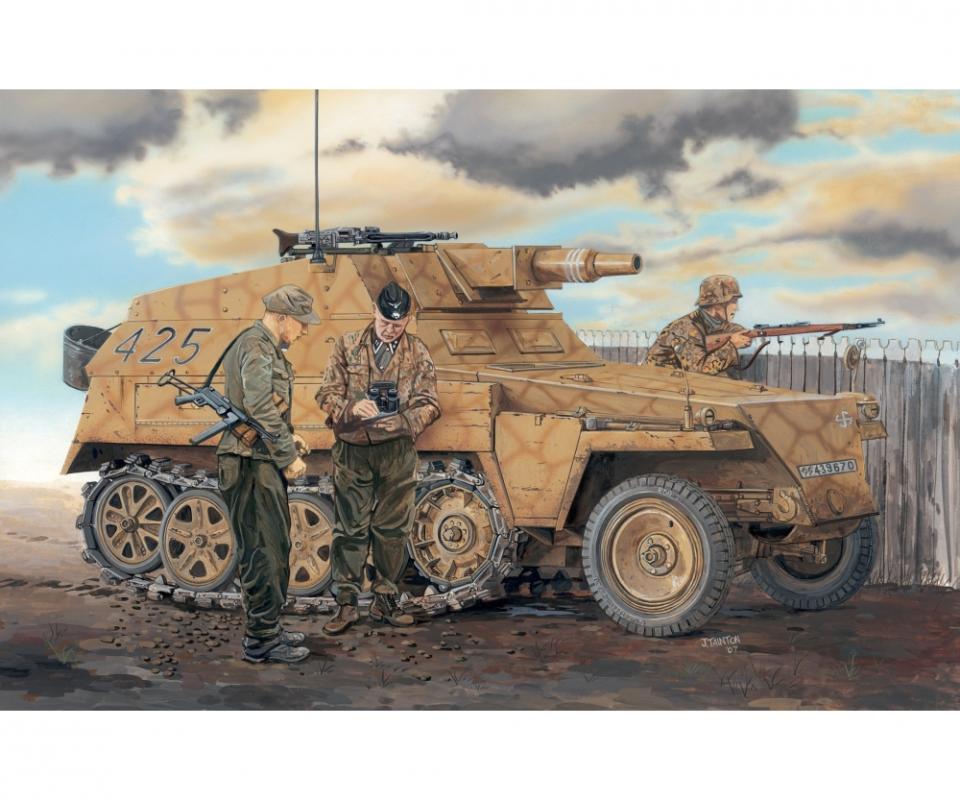 Dragon günstig Kaufen-Sd.Kfz.250/8 neu w/7.5cm K.5 l L/24. Sd.Kfz.250/8 neu w/7.5cm K.5 l L/24 <![CDATA[Dragon / 6425 / 1:35]]>. 