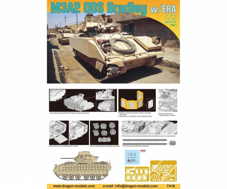 Modellbau: Dragon M3A2 ODS Bradley w/ERA