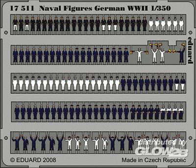 WWII günstig Kaufen-Naval Figures German WWII. Naval Figures German WWII <![CDATA[Eduard / 17511 / 1:350]]>. 