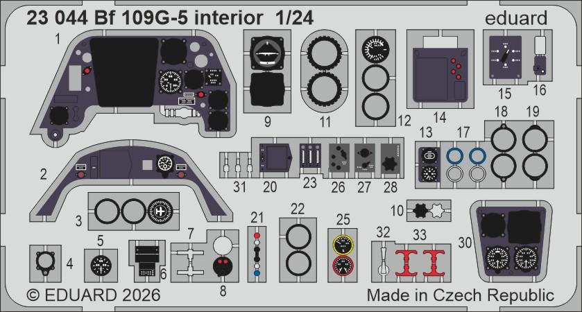 Messerschmitt Bf 109G-5 – Interior [Airfix]