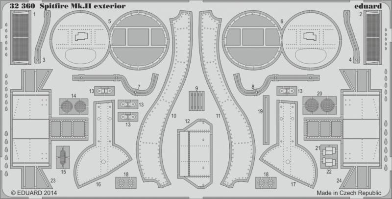 II 360 günstig Kaufen-Spitfire Mk.II - Exterior [Revell]. Spitfire Mk.II - Exterior [Revell] <![CDATA[Eduard / 32360 / 1:32]]>. 