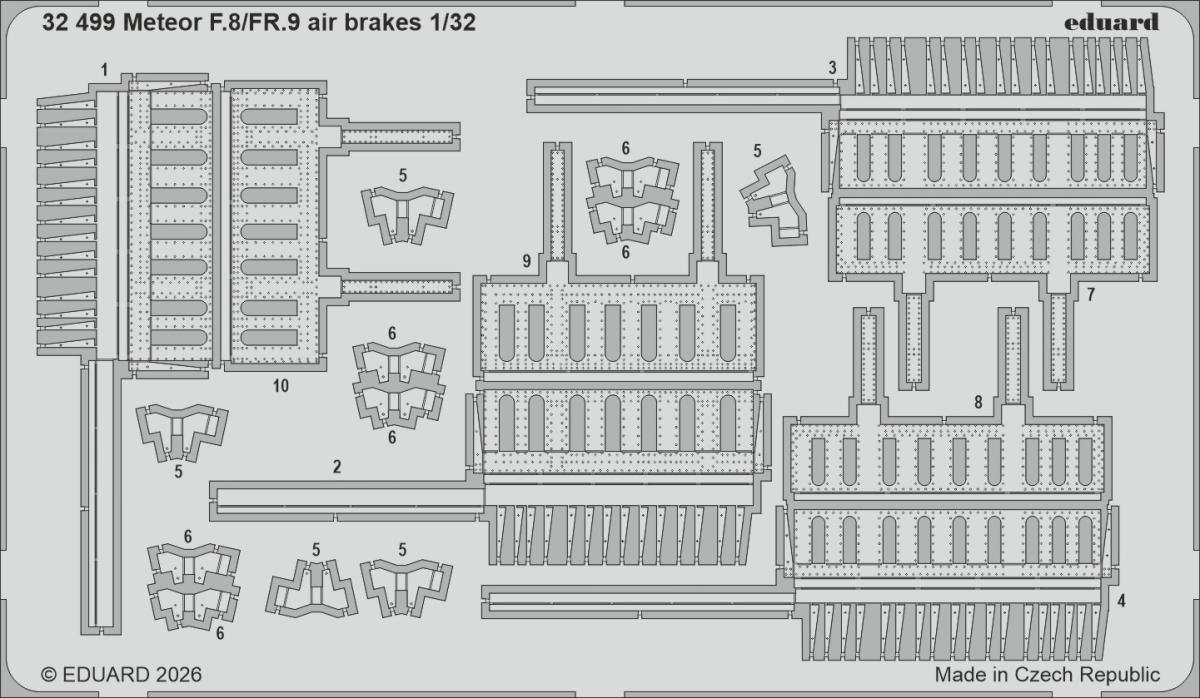 Meteor F.8/FR.9 – Air brakes [Revell]