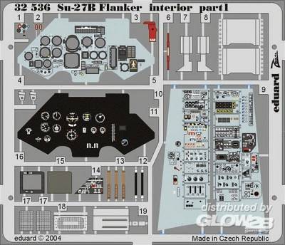 SU 36 günstig Kaufen-Su-27B Flanker - Interior. Su-27B Flanker - Interior <![CDATA[Eduard / 32536 / 1:32]]>. 