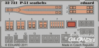P-51 - Seatbelts [Tamiya]
