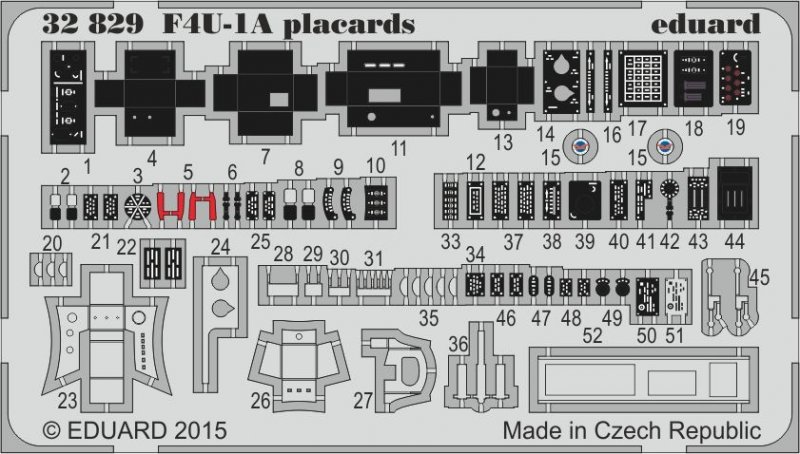 8591437489152 - US VOUGHT F4U-1A Corsair - Placards [Tamiya]