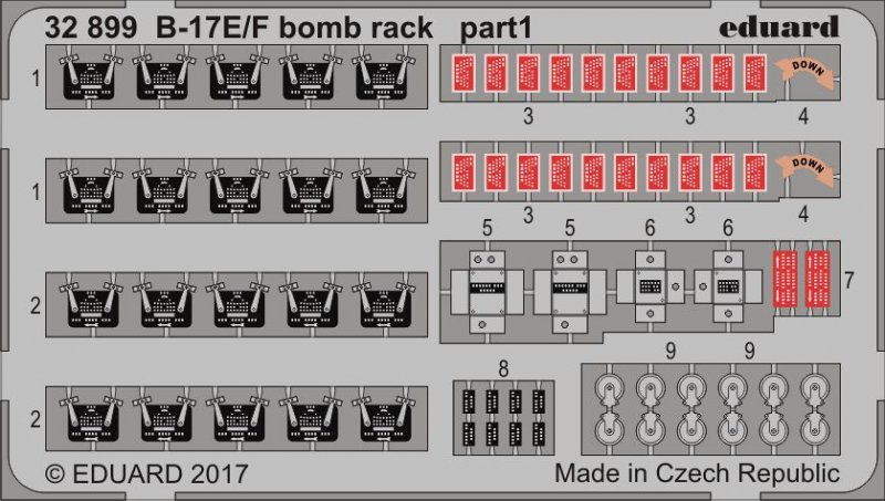 32 in günstig Kaufen-Boeing B-17E Flying Fortress  - Bomb rack [HKM]. Boeing B-17E Flying Fortress  - Bomb rack [HKM] <![CDATA[Eduard / 32899 / 1:32]]>. 