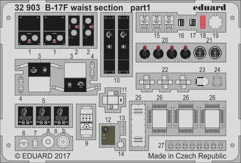 Waist günstig Kaufen-Boeing B-17F - Waist section [HKM]. Boeing B-17F - Waist section [HKM] <![CDATA[Eduard / 32903 / 1:32]]>. 