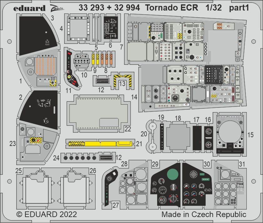8591437565498 - 32994 - 132 Tornado ECR interior for ITALERI 8591437565498 - 32994 - 132 Tornado ECR interior for ITALERI
