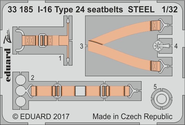 8591437524297 - I-16 Type 24 - Seatbets STEEL [ICM]