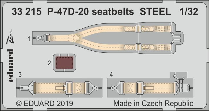 47 M günstig Kaufen-P-47 D-20 - Seatbelts STEEL [Trumpeter]. P-47 D-20 - Seatbelts STEEL [Trumpeter] <![CDATA[Eduard / 33215 / 1:32]]>. 