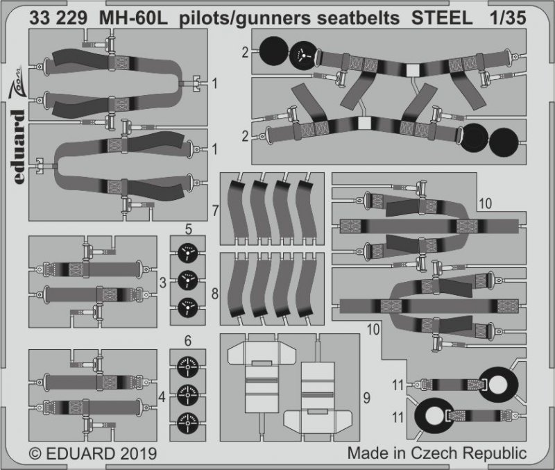 BLACK ED  günstig Kaufen-MH-60L Black Hawk - Pilots/gunners seatbelts STEEL [Kitty Hawk]. MH-60L Black Hawk - Pilots/gunners seatbelts STEEL [Kitty Hawk] <![CDATA[Eduard / 33229 / 1:35]]>. 