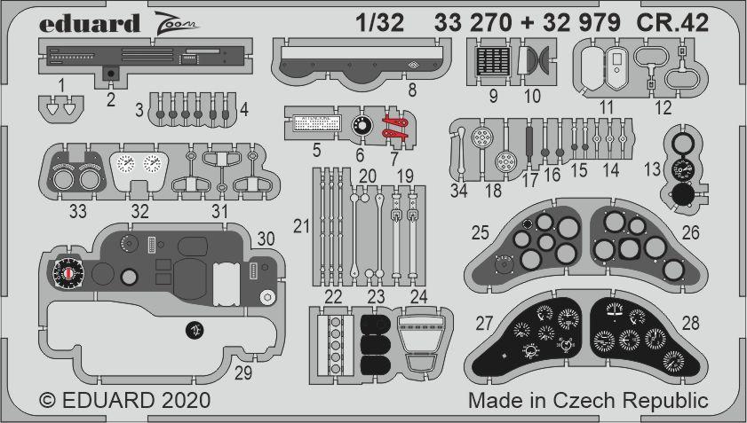 70 332 günstig Kaufen-CR.42 [ICM]. CR.42 [ICM] <![CDATA[Eduard / 33270 / 1:32]]>. 